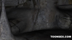 Green goblin fucks naked redhead babe in 3d cartoon