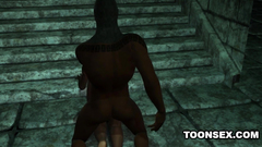 Crazy 3d monsters fuck in the ancient Egypt