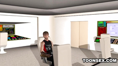 Hardcore 3d face fuck and pussy banging on the spaceship