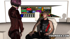 Hardcore 3d face fuck and pussy banging on the spaceship