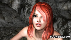 Ugly zombie bangs sweet and sexy redhead babe