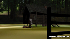 Horny monster has find his another sexual victim