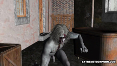 Hot 3d blonde with big and sexy juggs fucked by horny monster