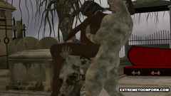 Crazy monster threesome fuck with tanned sexy chick