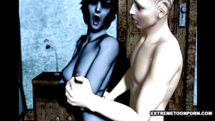 lucky dude fucks sexy 3d chick from other universe
