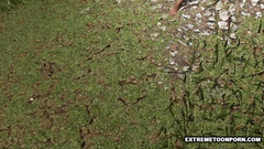 Naked 3d beauty gets hardcore fucked outdoors