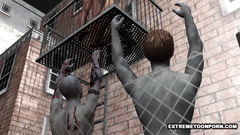 They don't care about zombies - 3d porn cartoon