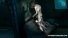 Cruel zombie attack ends with hardcore 3d banging