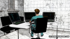 Naked sexy female gets roughly nailed in doctor's office