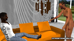 Destroyed zombie girl gets fucked by big black cock