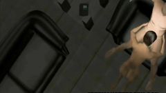 Submissive naked slave sucks her sugar daddy's cock