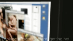 Big breasted 3d babe seduced for a lesbian kiss