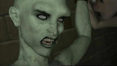 Naked 3d monster female tortured by horny dude