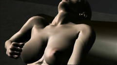 Busty naked 3d blonde masturbating till orgasm