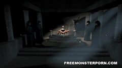 Evil 3d mess ends with passionate fuck for naked babe