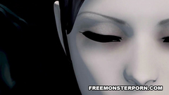 Evil 3d mess ends with passionate fuck for naked babe