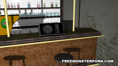 Busty 3d girl attacked and fucked by zombie