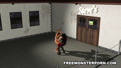 Damaged big breasted chick in hardcore 3d porn toon