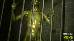 Undead creature bangs naked 3d girl in brutal sex video