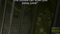 Undead creature bangs naked 3d girl in brutal sex video
