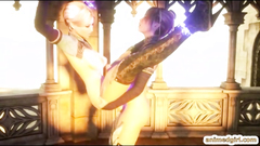 3D anime shemale hard fucking and tittty cumming