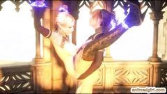 3D anime shemale hard fucking and tittty cumming