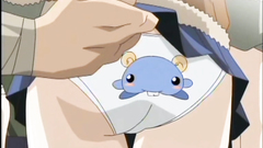 Two Japanese hentai sharing a cock