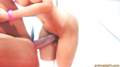 Hot futanari 3D hard spreading fucked