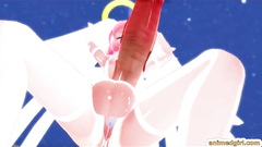 Huge cock redhead 3D anime shemale dancing