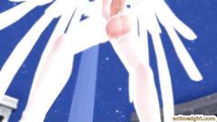 Huge cock redhead 3D anime shemale dancing