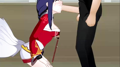 LoL Porn Hentai Ahri Deepthroating