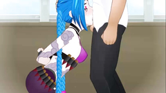 LoL Porn Jinx Deepthroating Cock