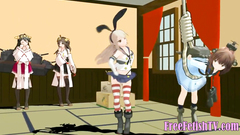 Tiny Hentai Loli Tied up and Spanked