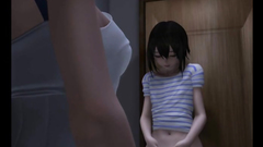 Japanese 3D futa hot handjob