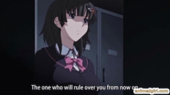 Japanese anime tentacles squeezed and hard fucked