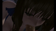Sexy 3D anime japanese shemale sucking dick