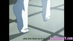 Dirty Old Man Fucks Tied-up Hentai Slave