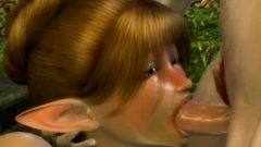 3D hentai shemales threesome titty and pussy fucked