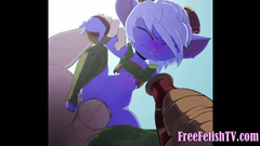 3D Tiny Blue Loli Smurf Fucked Hard
