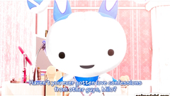 3D hentai shemale cutie self masturbating