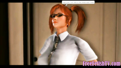 3D Little Schoolgirl Fucked by Black Futanari