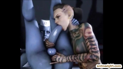 Shemales 3D hentai hot riding bigcock