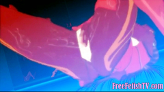 3D Loli Evangelion in Hot Red Latex Suit