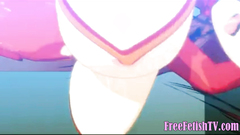 3D Loli Evangelion in Hot Red Latex Suit