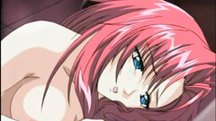 Redhead hentai self maturbating and receiving cum