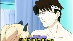 Bondage anime with muzzle threesome fucked