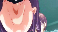 Busty hentai coeds group gangbang in the class