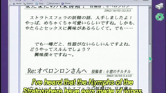 Sexy hentai gets licked her boobs