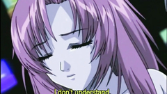 Sexy hentai gets licked her boobs