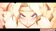 Big boobs and pant 3D hentai wetpussy poked by monster